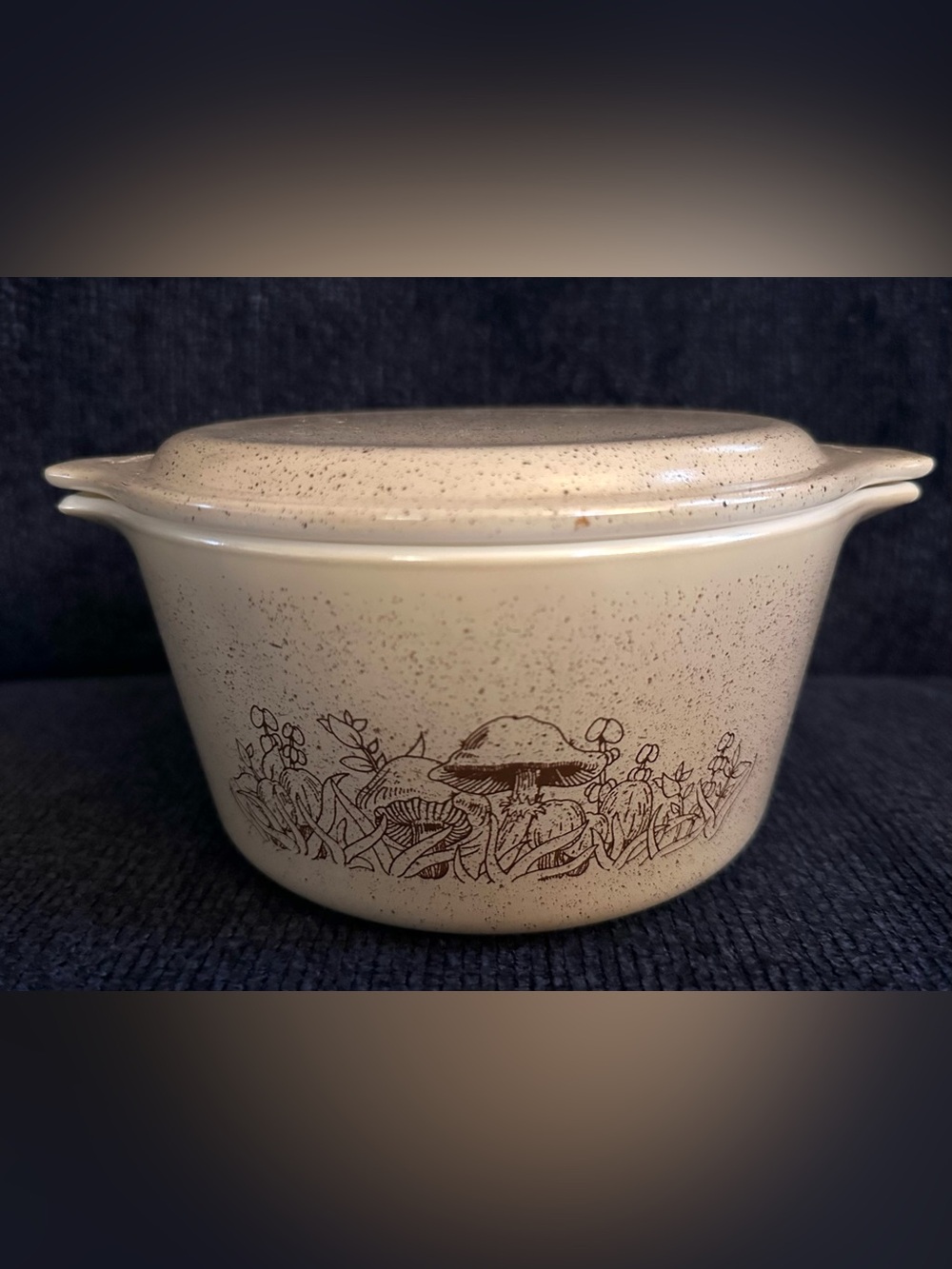 Vintage Pyrex Forest Fancies Casserole Dish with Original Lid - Excellent Cond!
